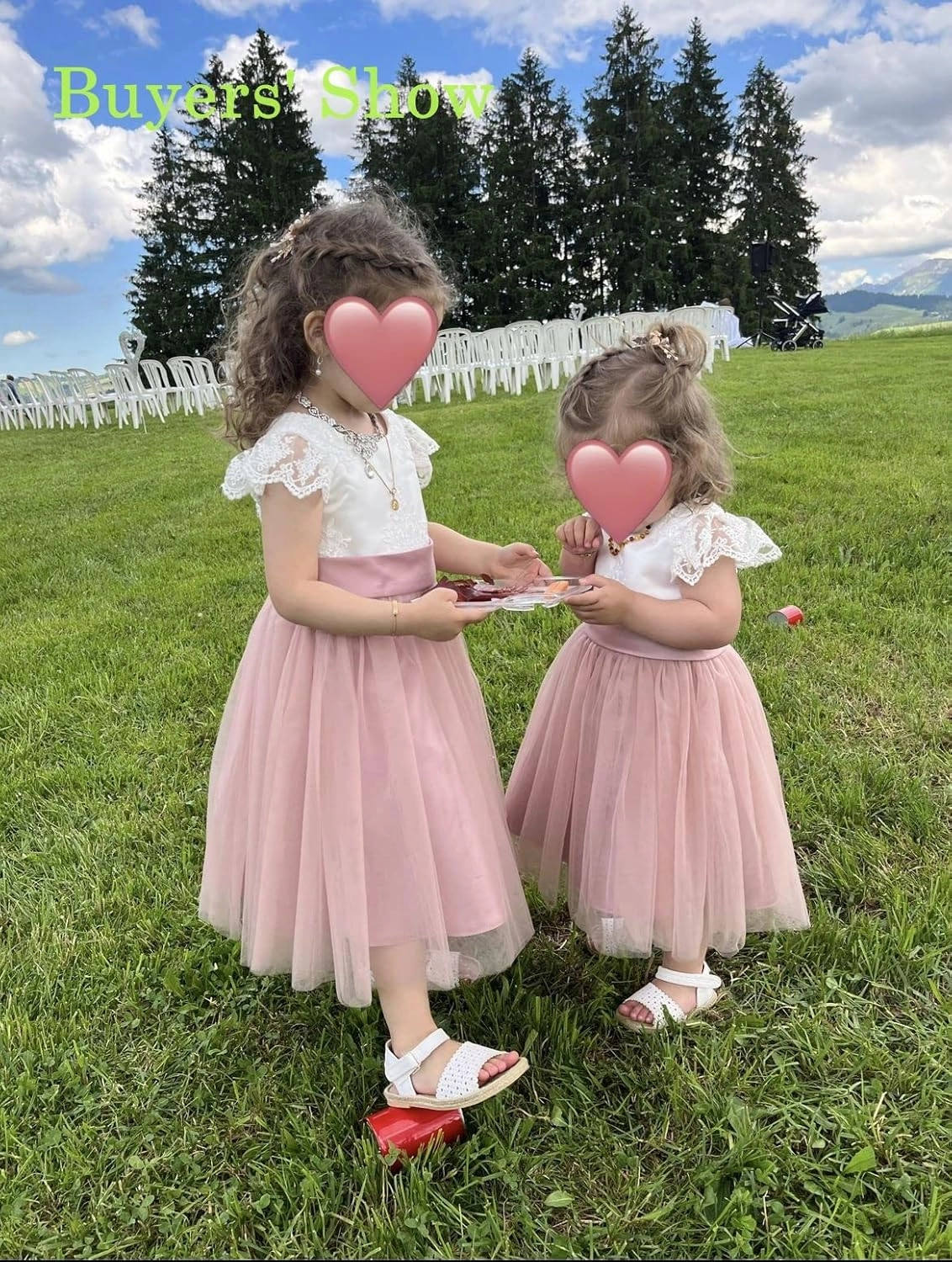 Tulle Flower Girl Dress for Wedding Cute Toddler Girls Party Dress Baby Kids Birthday Prom Ball Gowns