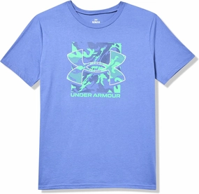 Under Armour Boys' Box Logo Camo Short Sleeve T Shirt