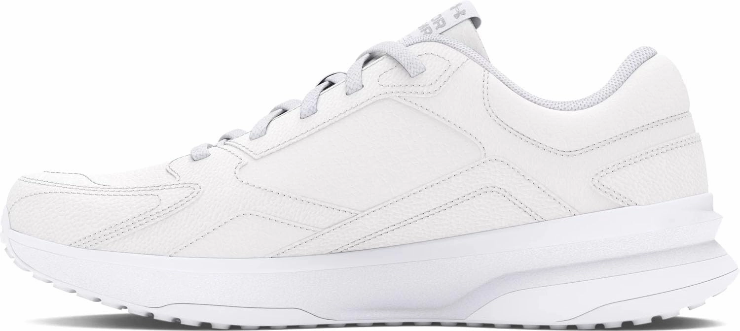 Under Armour Men's Charged Edge Leather, (100) White/White/Halo Gray, 9, US