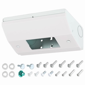 Under Cabinet Outlet Box with Low Profile Design, Hidden Electrical Solution, Easy to Install, Heavy Duty Metal Structure, Comply with NEC Standards, Keep Tile Backsplash Tidy, GFCI Outlet Fit Box