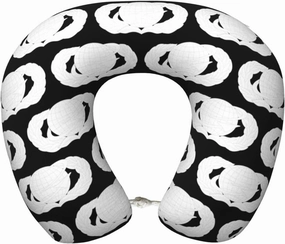 United States Air Force Manpower & Personnel Badge Neck Pillow for Airplane Memory Foam U-Shaped Travel Pillow Head Support for Travelling Office