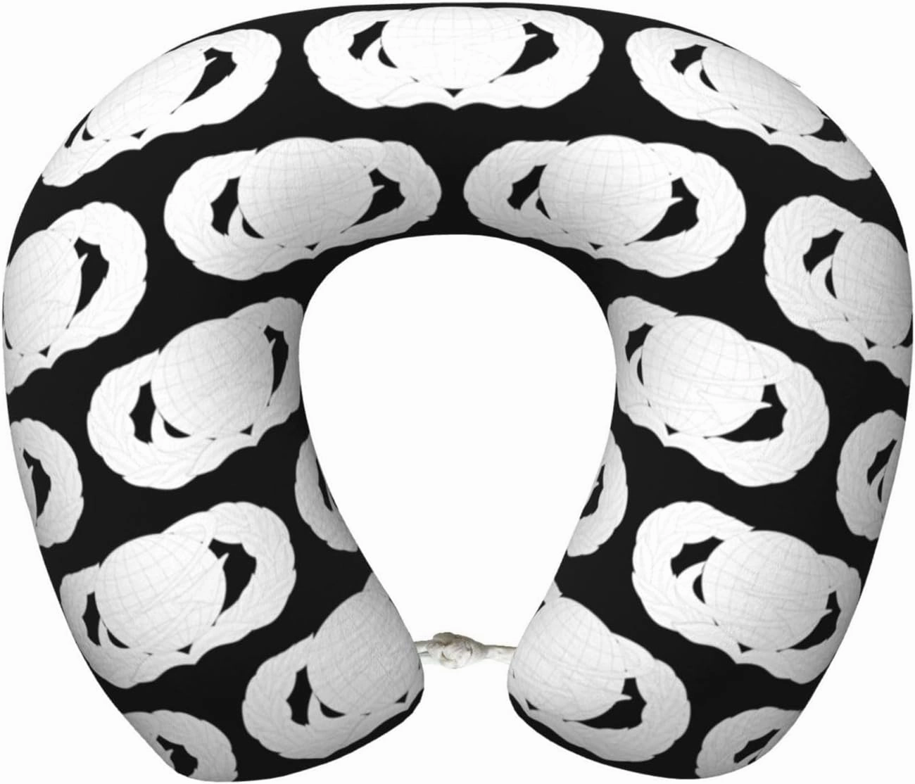 United States Air Force Manpower & Personnel Badge Neck Pillow for Airplane Memory Foam U-Shaped Travel Pillow Head Support for Travelling Office