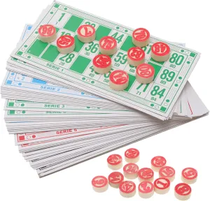Vaguelly 1 Set Russian Game Set,Russian Bingo Board Game Set of Wooden Barrels Cards Bingo Game Chips for Family