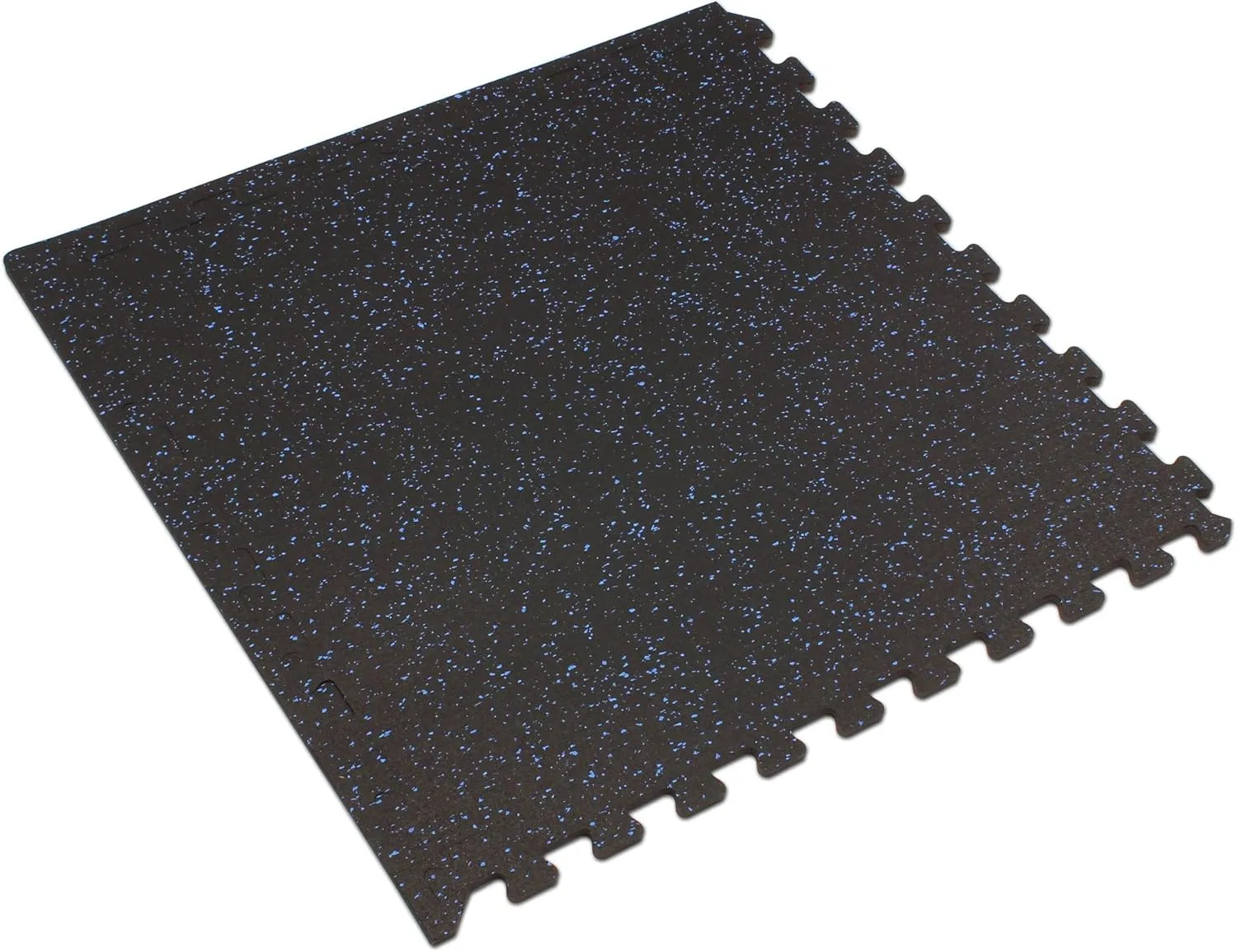 Velotas 3/8-Inch Thick Interlocking Foam Tiles with Rubber Top - Personal Fitness Mat, EVA Foam Puzzle Floor Tiles, for Home Gym Workouts
