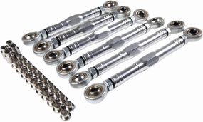 VERBANA RC Steering Linkage, for LOSI-1/5 RC Car Adjustable Front Rear Steering Linkage Set for LOSI-DBXL-E 2.0 1/5 RC Car Upgrade Accessories