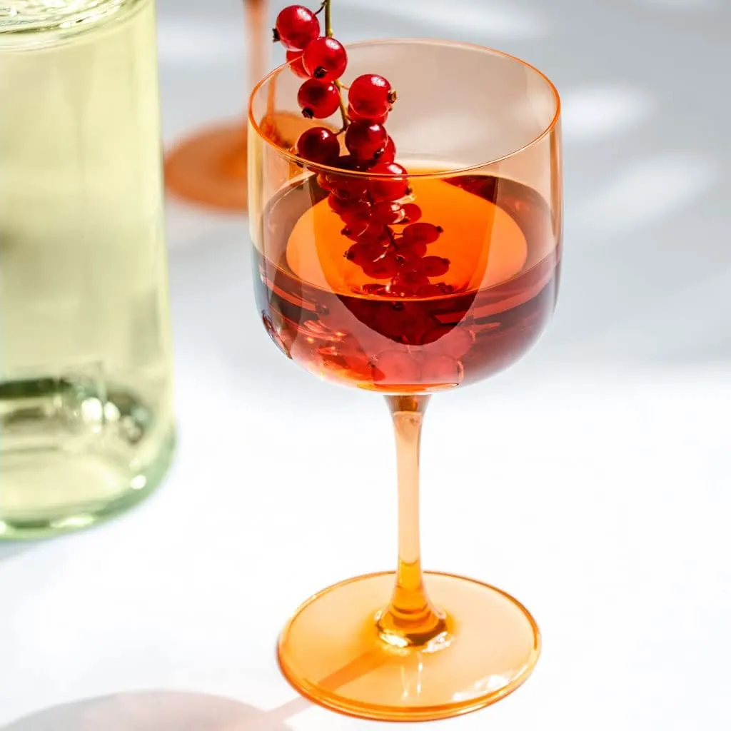 Villeroy & Boch Like Apricot Wine/Water Glass Pair