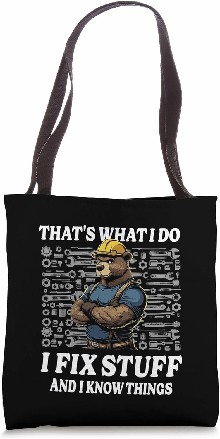 Vintage DIY Thats What I Do I Fix Stuff Tote Bag