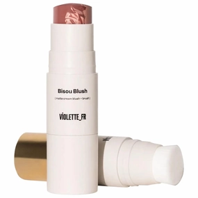VIOLETTE_FR Bisou Blush – Angled Cream Blush Brush for Smooth Application, Soft Synthetic Bristles, Vegan & Cruelty-Free