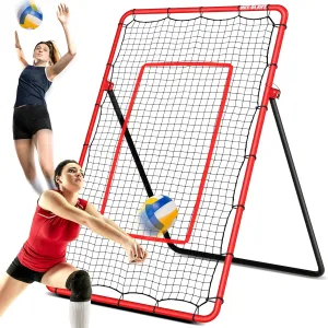 Volleyball Rebounder Net Training Practice Net for Improving Bumping Spiking Serving, Multi-Angle | Volleyball Training Gifts, Aids & Equipment 4x7ft