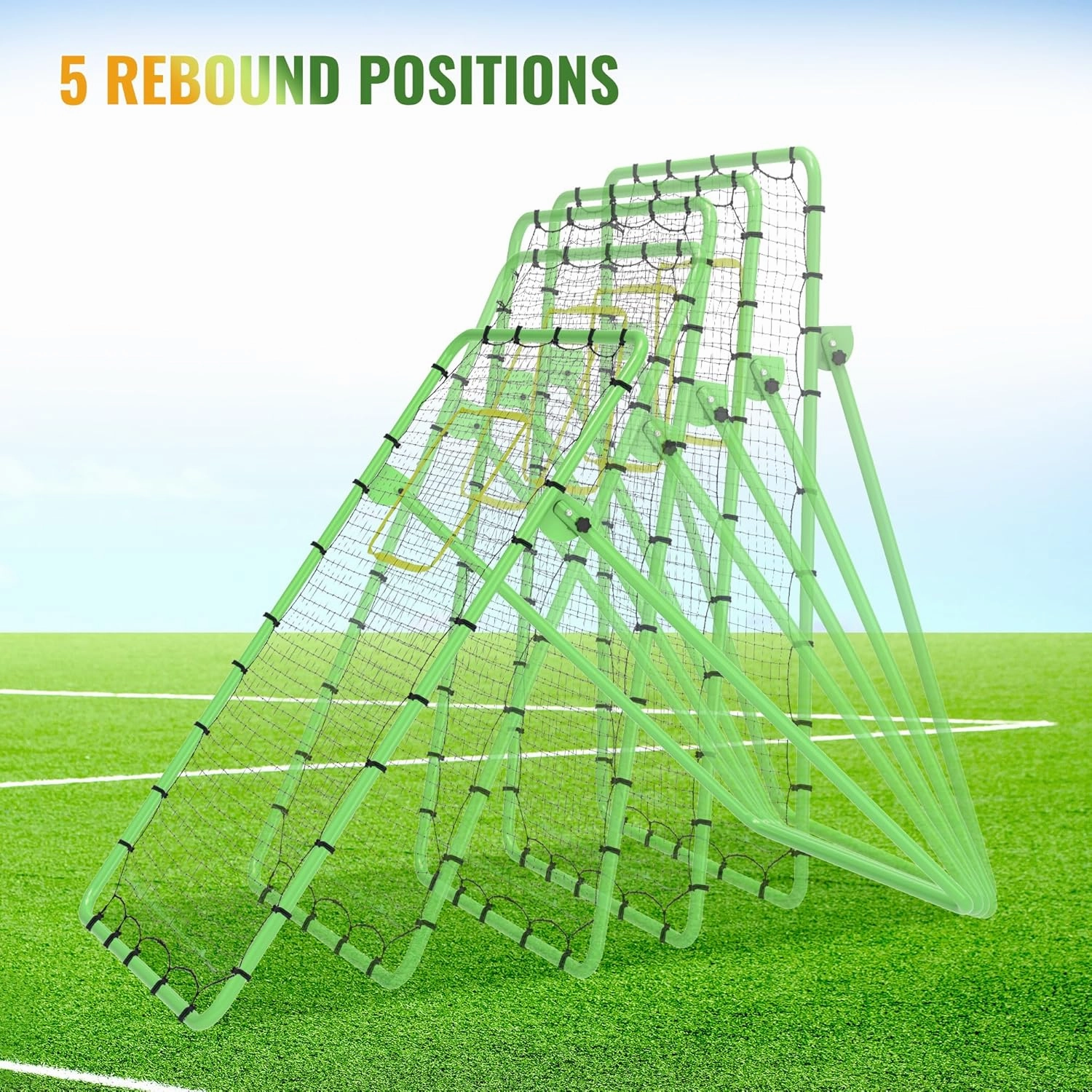 Volleyball Training Net, Freestanding Portable Volleyball Practice Net with Adjustable Heights, Perfect for Backyard, Gym, Beach, Concrete Easy Setup and Sturdy for Men, Women