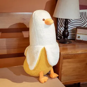 Walbest Plush Toy, White Banana Duck, 70cm/27.56" Plushie, Soft Stuffed Animal, Cute Sleeping Pillow, Gift for Girls & Teens