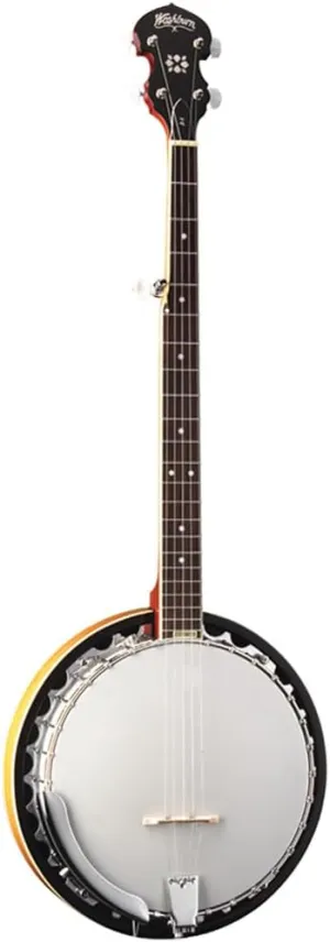 Washburn Americana Series B9-WSH-A 5 String Banjo Natural