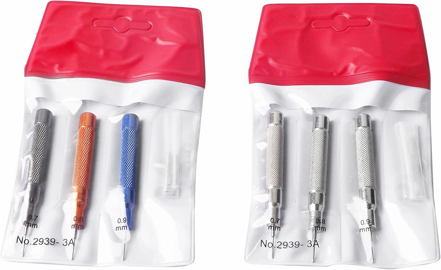 Watch Bands Pin Punch with Needle Remover Set for Watch Repair Tools Colorful Silver Set Adjustable Strap Punching Professional for Watchmakers