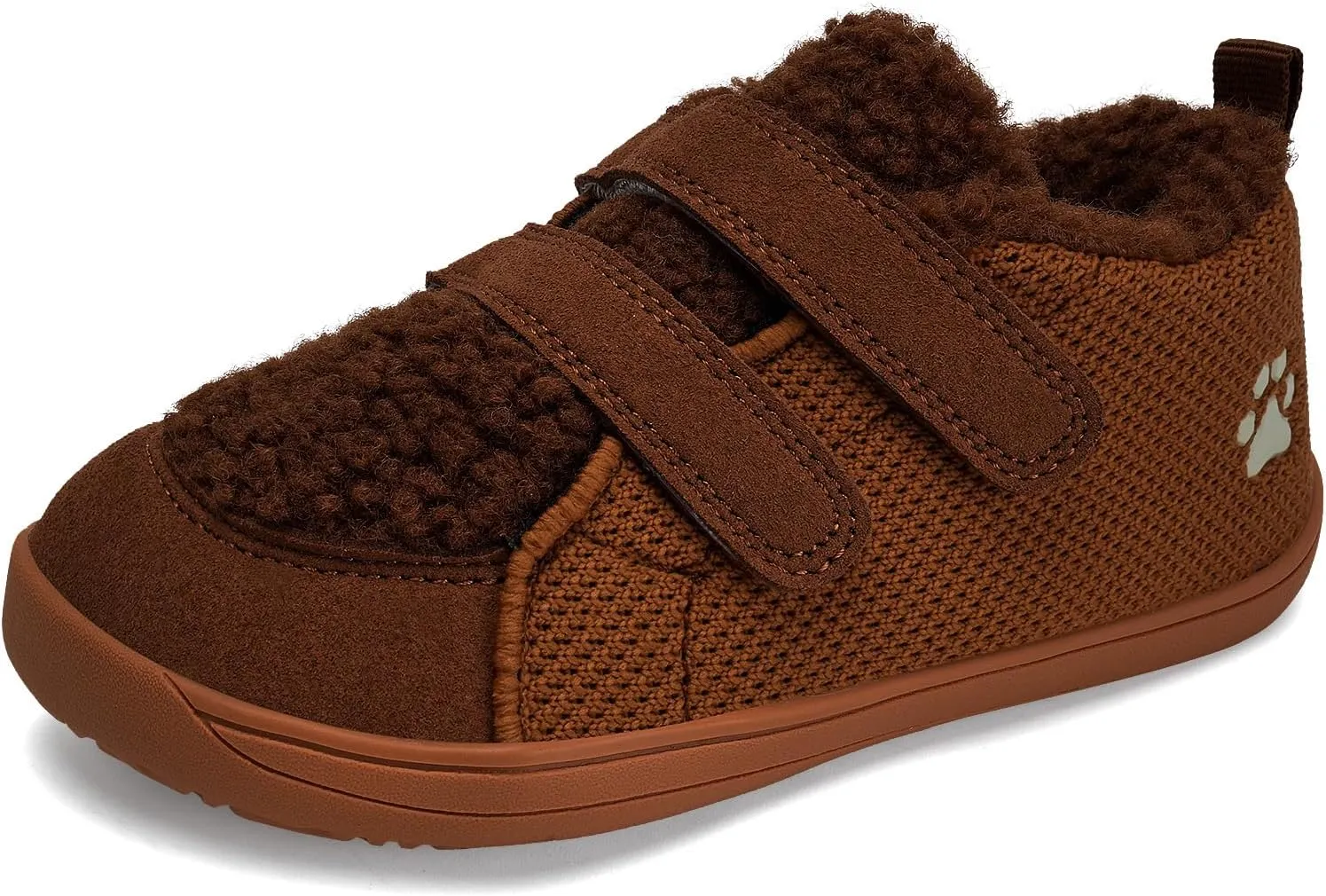WateLves Toddler Little Kids Wide Barefoot Shoes Warm Winter House Shoes Baby Girls Boys Zero Drop Minimalist Plush Warm Sneakers for Indoor Outdoor