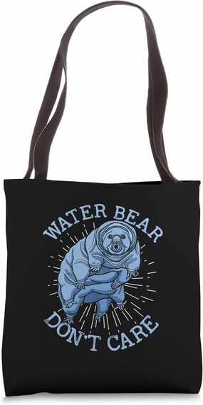 Water Bear Don't Care Moss Piglets Tardigrade Tote Bag