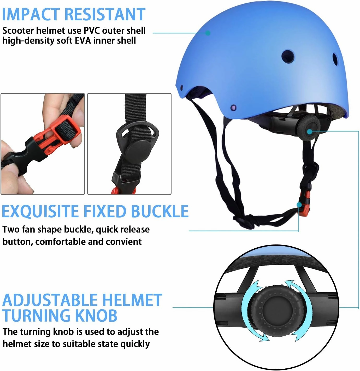 WayEee Kids Bike Helmet Set Skateboard Knee Pads, Helmet Pad Set Protective Gear Set Adjustable for Girls Kids 3-10 Helmet Elbow Pads Wrist Guards for Sport Cycling Bike Roller Skating Scooter