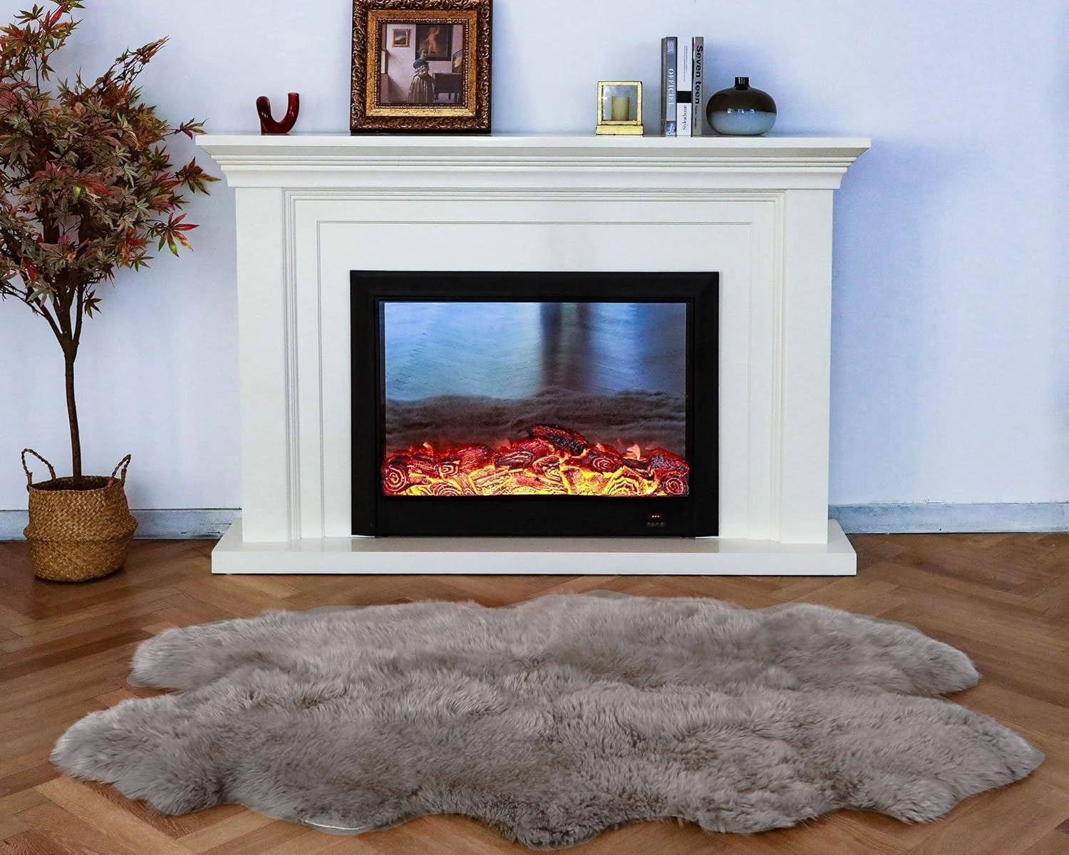 WaySoft Authentic New Zealand Sheepskin Area Rug, Versatile Fluffy Wool Cover in Multiple Sizes, Perfect for Bedrooms, Living Rooms, Chair Covers, or Motorcycle Seats