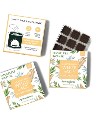 White Sage & Palo Santo Incense Bricks Refill Pack