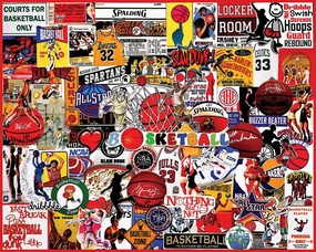 White Mountain - I Love Basketball, 1000 Piece Jigsaw Puzzle, Basketball Puzzle, NBA