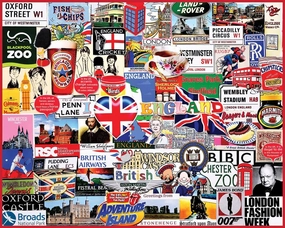 White Mountain - I Love England, 1000 Piece Jigsaw Puzzle, England Puzzle, Great Britain