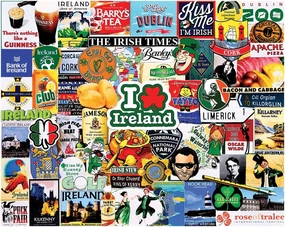 White Mountain - I Love Ireland, 1000 Piece Jigsaw Puzzle, Ireland Puzzle