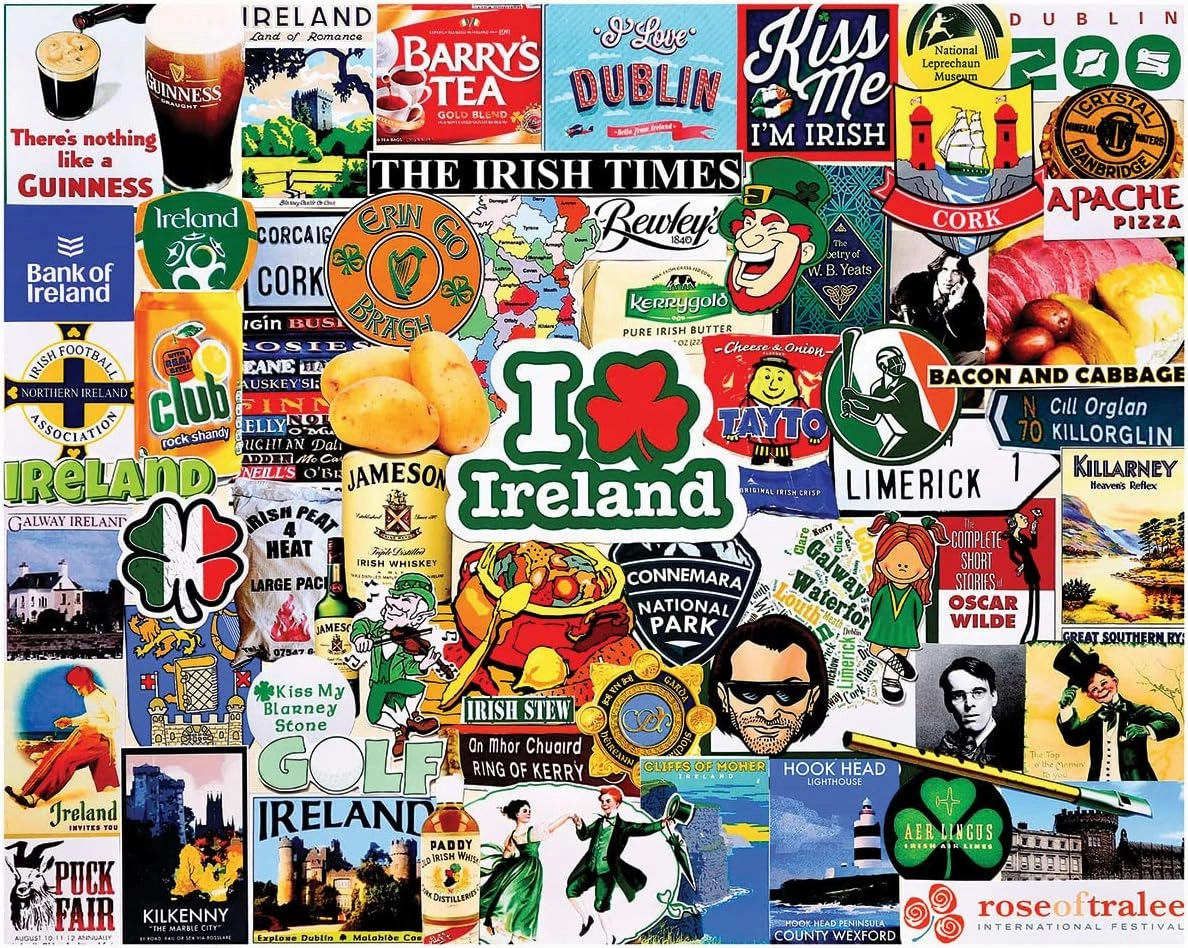 White Mountain - I Love Ireland, 1000 Piece Jigsaw Puzzle, Ireland Puzzle