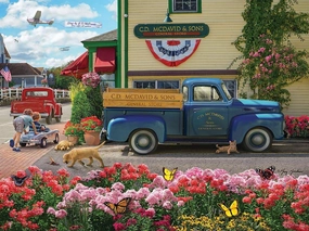 White Mountain - McDavid's General Store - 500 Piece Jigsaw Puzzle for Adults, Children,   Grandparents