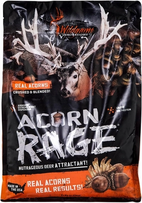 WILDGAME INNOVATIONS Acorn Rage Deer Attractant | Powerful Year-Round Long-Lasting Hunting Attractant | Nutritious Crushed Acorns & Roasted Soybean