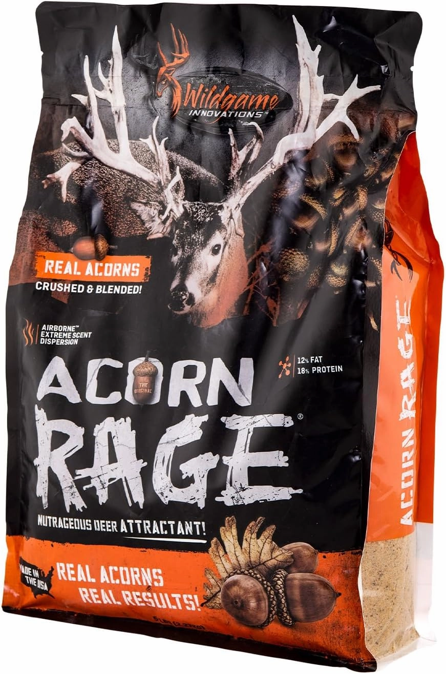 WILDGAME INNOVATIONS Acorn Rage Deer Attractant | Powerful Year-Round Long-Lasting Hunting Attractant | Nutritious Crushed Acorns & Roasted Soybean