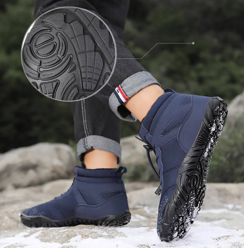 Winter Hike Walking Barefoot Footwear Womens Men Barefoot Boots Autumn Winter Waterproof Wide Toe Barefoot Shoes