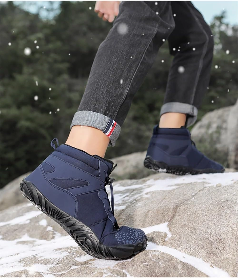 Winter Hike Walking Barefoot Footwear Womens Men Barefoot Boots Autumn Winter Waterproof Wide Toe Barefoot Shoes