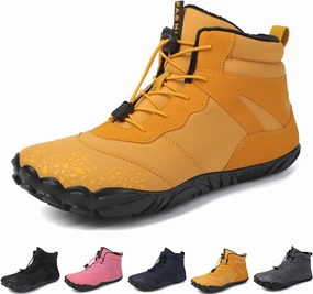 Winter Hike Walking Barefoot Footwear Womens Men Barefoot Boots Autumn Winter Waterproof Wide Toe Barefoot Shoes