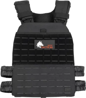 WOLF TACTICAL Adjustable Weighted Vest – WODs, Strength and Endurance Training, Fitness Workouts, Running