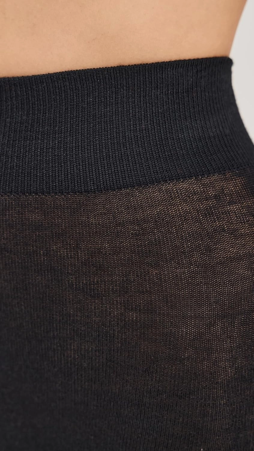Wolford Merino Dot Tights for Women 100 Denier Opaque Merino Wool Blend Jacquard Dot Design Knitted-in Heels Soft Waistband