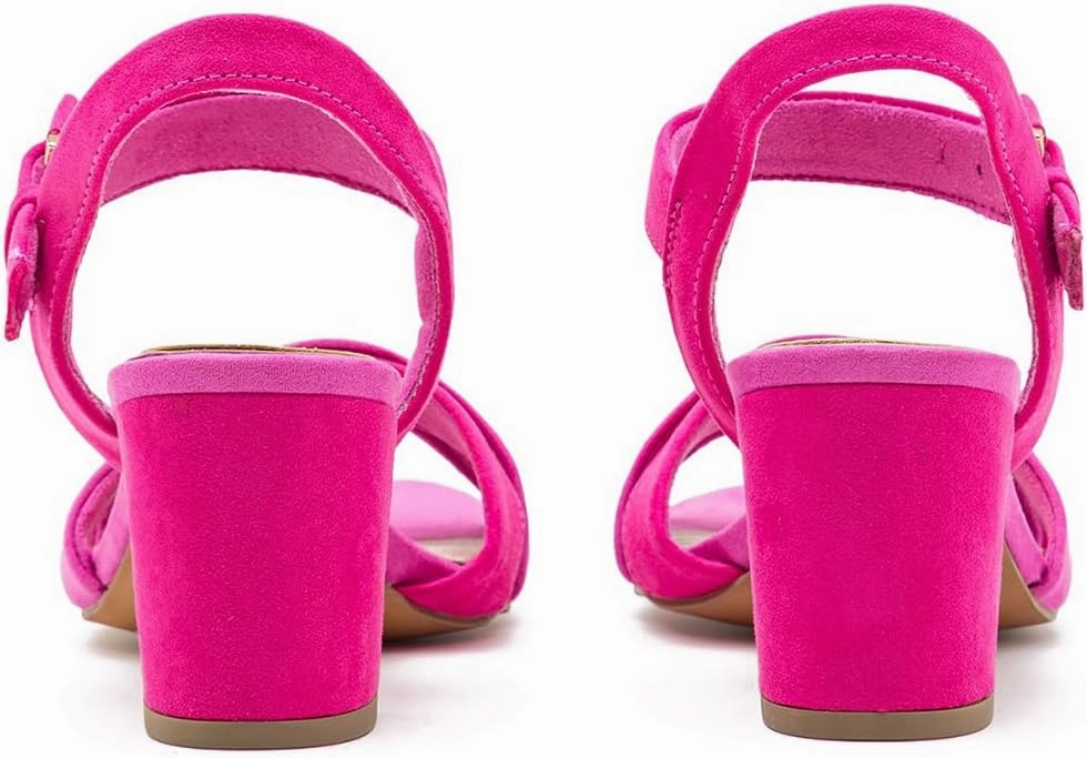Women Rainbow Heeled Sandals Open Peep Round Toe Ankle Strap Pumps Suede Chunky Block Heels Sandals Multicolored Strappy Summer Dress Shoes Buckle Wedding Party Office Elegant 4-11 M US