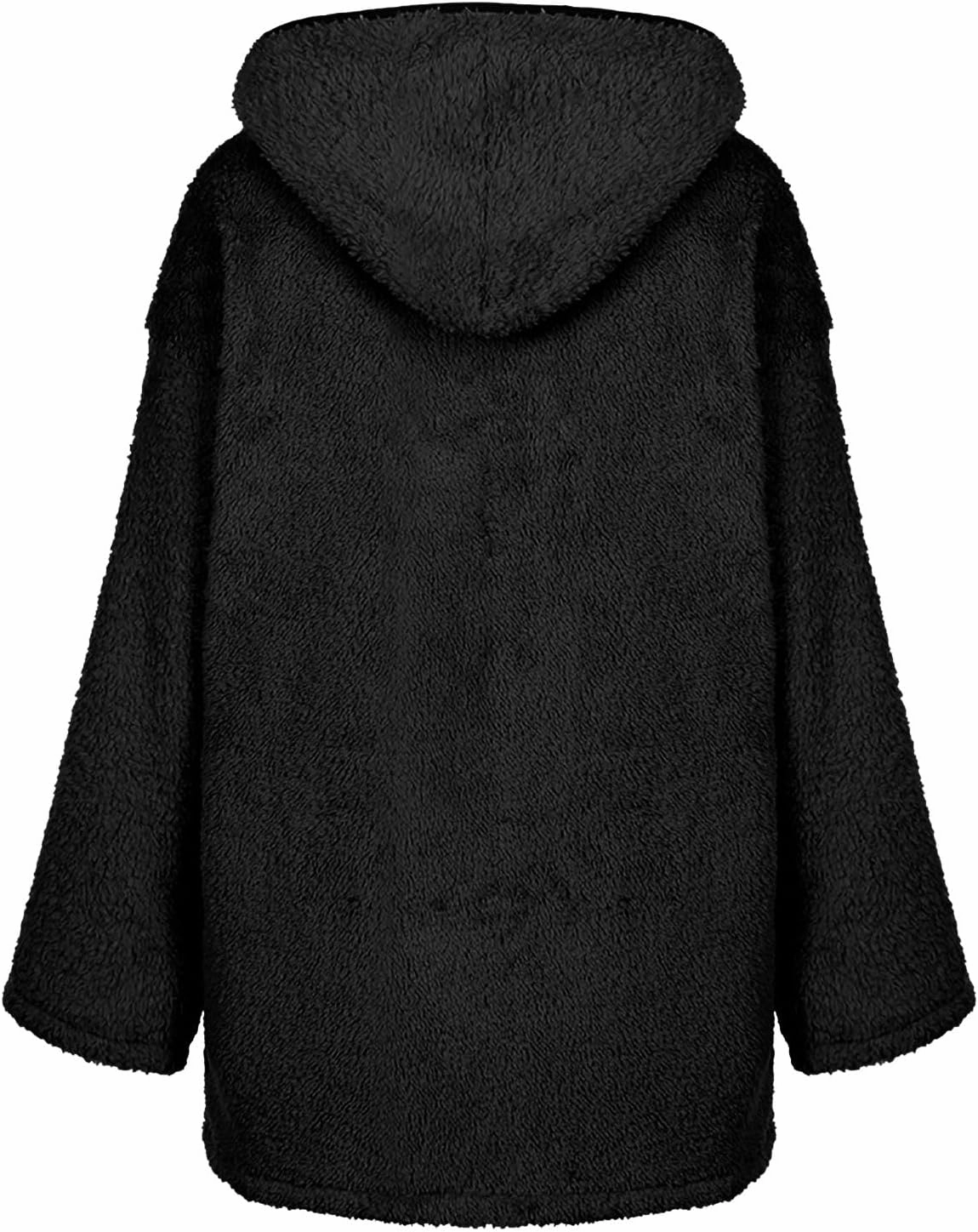 Women's 2023 Fuzzy Fleece Winter Coat Lapel Long Sleeve Teddy Bear Warm Jackets Faux Fur Outwear Sherpa Jacket Cardigan