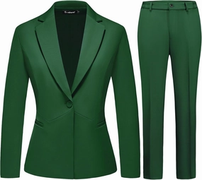 Women's Business Suits for Work Professional 2 Piece Slim Fit Outfits for Women