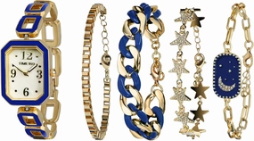 Women's Rectangle Watch and Bracelet Set, Women's Bracelet Watch Set，Gifts for Women