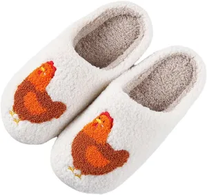 Women's Men's Strawberry Slippers Cute Fruit Home Slippers Winter Fuzzy Memory Foam Fluffy Warm House Shoes