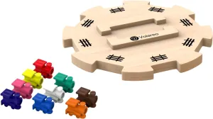 Wooden Mexican Train Hub Mexican Train Markers (9 Pack)