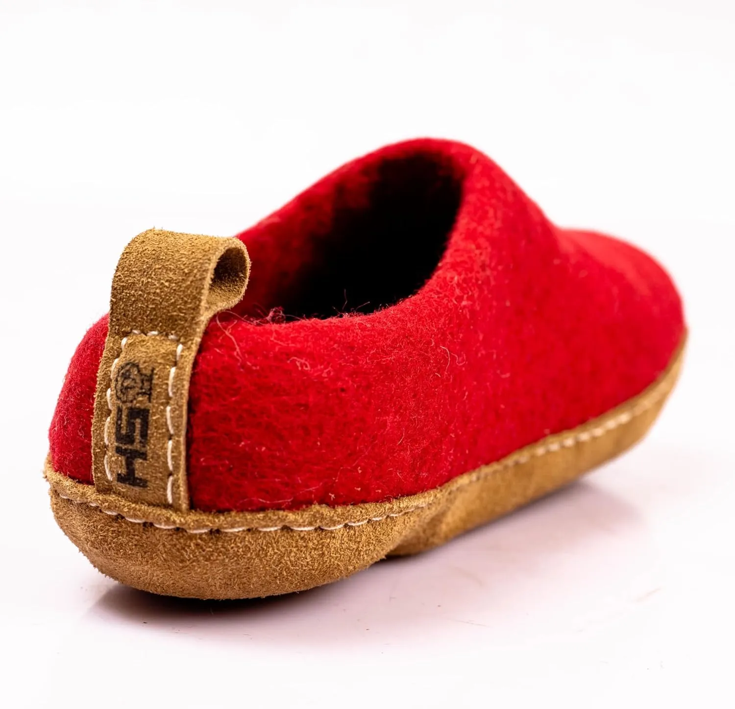 Wool Indoor Slippers - Natural Organic Wool, Genuine Leather Sole, Handmade in Nepal - Cozy, Warm, Soft, Unisex Non-Slip House Shoes for Men & Women - Perfect for Winter Comfort
