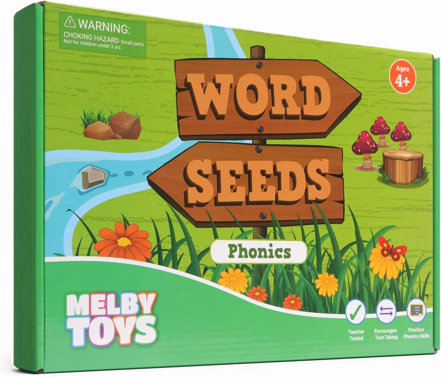 Word Seeds - Phonics Games for Kids Ages 4-8, Kindergarten Learning Activities, Learn to Read Game, Kindergarten Games for Classroom, CVC Games