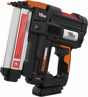 Worx Nitro 20V 18GA Brad Nailer Cordless Fires 80 Nails Per Minute, Cordless Nail Gun Anti-Ejection, Nail Gun Battery Powered Tool-Free Jam Release WX842L.9 Power Share – Tool only
