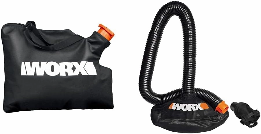 WORX Trivac Leaf Collection Bag (WGBAG500) and LeafPro Universal Leaf Collection System