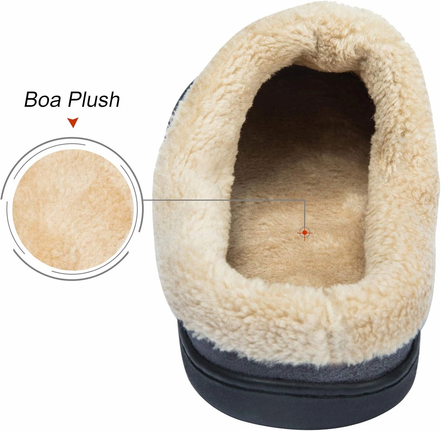 WOTTE Men's Moccasin Slippers Microsuede Fleece Fuzzy Lined Memory Foam House Shoes for Indoor Outdoor
