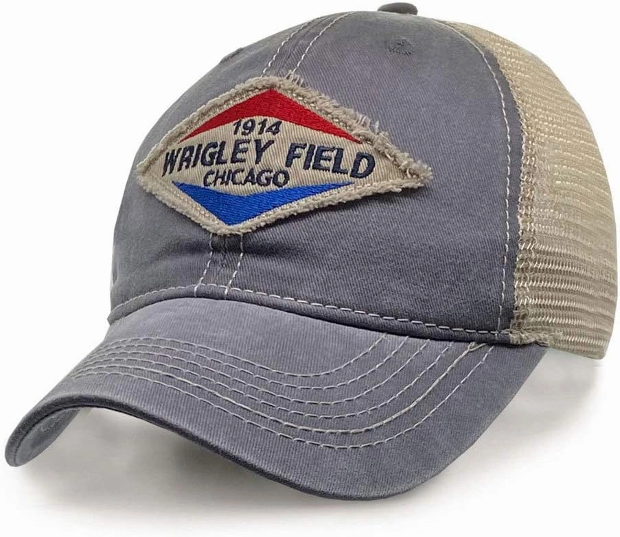 Wrigley Field Adjustable 'Gas Station' Snapback Trucker Cap Charcoal