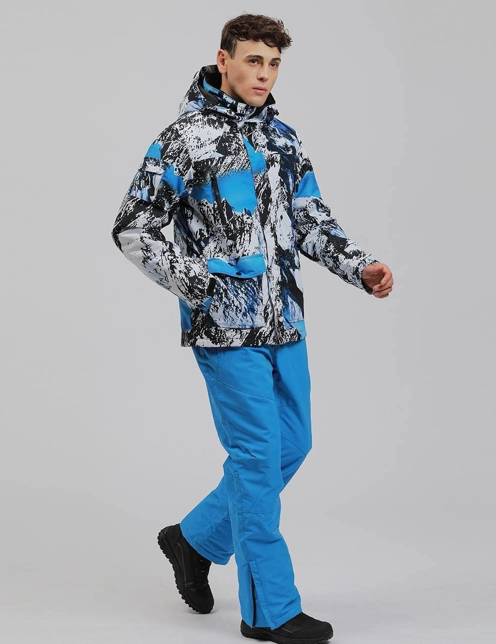 YEEFINE Men's Ski Suits Waterproof Winter Snowsuit Snow Snowboard Jackets Coats Pants Set