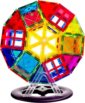 YIJZRUO Magnetic Tiles - 3D Building Blocks for Toddlers 1-3 & Kids Ages 4-8, STEM Educational Magnetic Toys Toddler Toys