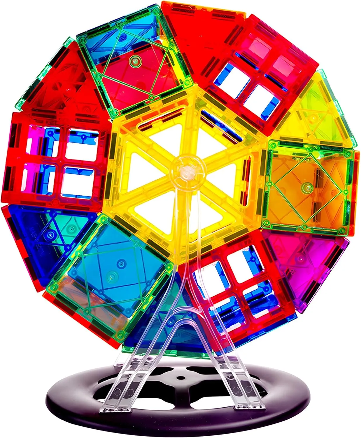 YIJZRUO Magnetic Tiles - 3D Building Blocks for Toddlers 1-3 & Kids Ages 4-8, STEM Educational Magnetic Toys Toddler Toys
