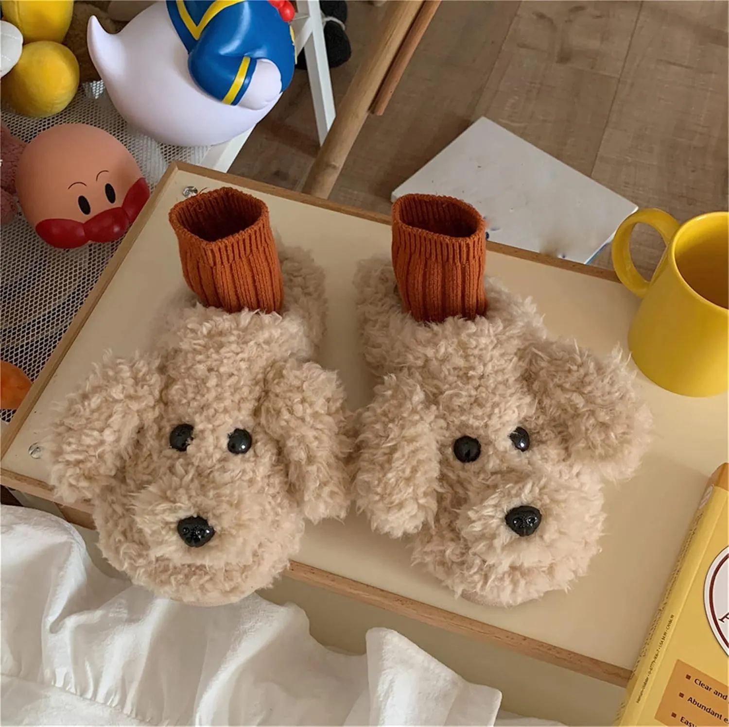 YILANLAN Women's Cartoon Animal Dog Home Cute Slippers - Warm Winter Slippers